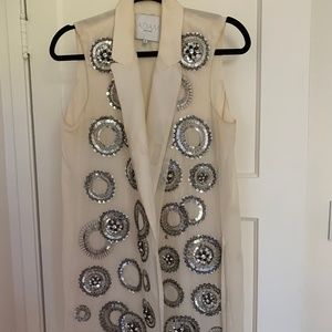 Adam Lippes Sequin Wrap Dress